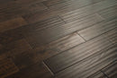 "Image of Oak Handscraped/Distressed Solid Hardwood Flooring in Blackmoon Oak. Each plank measures 3/4 x 4.75 inches. SKU: TRPSH-OBO." "Image of Oak Handscraped/Distressed Solid Hardwood Flooring in Blackmoon Oak. Each plank measures 3/4 x 4.75 inches. SKU: TRPSH-OBO."