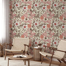 Vintage Flower Art Wallpaper Peel and Stick Vintage Flower Art Wallpaper Peel and Stick