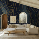 Abstract Navy Blue Removable Wallpaper Mural Abstract Navy Blue Removable Wallpaper Mural