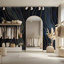 Abstract Navy Blue Removable Wallpaper Mural Abstract Navy Blue Removable Wallpaper Mural