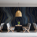 Abstract Navy Blue Removable Wallpaper Mural Abstract Navy Blue Removable Wallpaper Mural