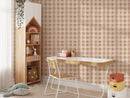 Boho Beige Checkered Wallpaper - Modern Farmhouse Decor Boho Beige Checkered Wallpaper - Modern Farmhouse Decor