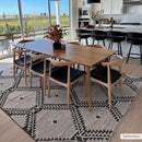 Brownhills Cream&Black Trellis Cotton Area Rug Brownhills Cream&Black Trellis Cotton Area Rug