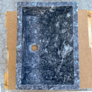 Bursa Gray Marble Rectangular Stone Sink Polished (W)12" (L)18" (H)6" Bursa Gray Marble Rectangular Stone Sink Polished (W)12" (L)18" (H)6"