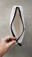 "Be Somebody" White Tyvek Zipper Pouch "Be Somebody" White Tyvek Zipper Pouch