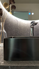 Zeek 18”x13” Gunmetal Black Rectangular Vessel Bathroom Sink Stainless Steel PVD Nano Tech Coating ZN-B183 Zeek 18”x13” Gunmetal Black Rectangular Vessel Bathroom Sink Stainless Steel PVD Nano Tech Coating ZN-B183