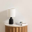 Canayan Black and Natural Resin Table Lamp Canayan Black and Natural Resin Table Lamp