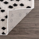 Cansu Black & White Dotted Area Rug Cansu Black & White Dotted Area Rug