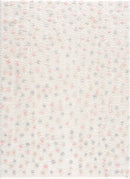 Cansu Pink & Cream Dotted Area Rug Cansu Pink & Cream Dotted Area Rug