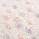Cansu Pink & Cream Dotted Area Rug Cansu Pink & Cream Dotted Area Rug