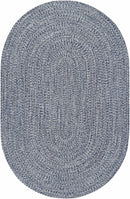 Blue Braided Faux Jute Rug Blue Braided Faux Jute Rug