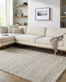 Clayne Beige & Charcoal Premium Wool Area Rug Clayne Beige & Charcoal Premium Wool Area Rug
