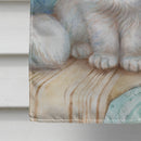 A Black Cat and A White Cat Flag Canvas House Size CDCO0510CHF A Black Cat and A White Cat Flag Canvas House Size CDCO0510CHF
