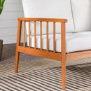Circa Modern Solid Wood Spindle Patio Loveseat Circa Modern Solid Wood Spindle Patio Loveseat