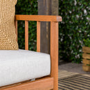 Circa Modern Solid Wood Spindle Patio Loveseat Circa Modern Solid Wood Spindle Patio Loveseat