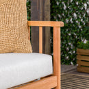 Circa Modern Solid Wood Spindle Patio Loveseat Circa Modern Solid Wood Spindle Patio Loveseat