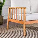 Circa Modern Solid Wood Spindle Patio Loveseat Circa Modern Solid Wood Spindle Patio Loveseat