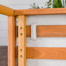 Circa Modern Solid Wood Spindle Patio Loveseat Circa Modern Solid Wood Spindle Patio Loveseat