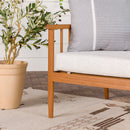 Circa Modern Solid Wood Spindle Patio Lounge Chair Circa Modern Solid Wood Spindle Patio Lounge Chair
