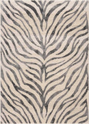 Gray Ecorse Zebra Print Area Rug Gray Ecorse Zebra Print Area Rug