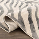 Gray Ecorse Zebra Print Area Rug Gray Ecorse Zebra Print Area Rug