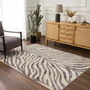 Gray Ecorse Zebra Print Area Rug Gray Ecorse Zebra Print Area Rug