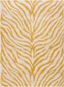 Yellow Terra Zebra Print Area Rug - Clearance Yellow Terra Zebra Print Area Rug - Clearance