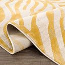 Yellow Terra Zebra Print Area Rug - Clearance Yellow Terra Zebra Print Area Rug - Clearance