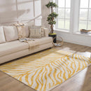 Yellow Terra Zebra Print Area Rug - Clearance Yellow Terra Zebra Print Area Rug - Clearance