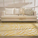 Yellow Terra Zebra Print Area Rug - Clearance Yellow Terra Zebra Print Area Rug - Clearance