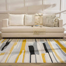 Southfields Mustard Modern Rug Southfields Mustard Modern Rug