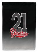 21 Years Garden Flag - Outdoor Decorative Yard Flag CJ1084GF 21 Years Garden Flag - Outdoor Decorative Yard Flag CJ1084GF