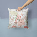 Letter A Love in Paris Pink Canvas Throw Pillow - 14x14 Decorative Pillow β Art for Your Home & Patio CJ2002-APW1414 Letter A Love in Paris Pink Canvas Throw Pillow - 14x14 Decorative Pillow β Art for Your Home & Patio CJ2002-APW1414