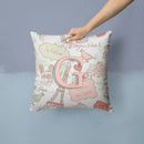 Letter G Love in Paris Pink Canvas Throw Pillow - 14x14 Decorative Pillow β Art for Your Home & Patio CJ2002-GPW1414 Letter G Love in Paris Pink Canvas Throw Pillow - 14x14 Decorative Pillow β Art for Your Home & Patio CJ2002-GPW1414