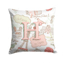 Letter H Love in Paris Pink Canvas Throw Pillow - 14x14 Decorative Pillow β Art for Your Home & Patio CJ2002-HPW1414 Letter H Love in Paris Pink Canvas Throw Pillow - 14x14 Decorative Pillow β Art for Your Home & Patio CJ2002-HPW1414