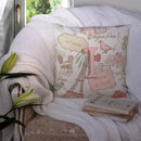 Letter I Love in Paris Pink Canvas Throw Pillow - 14x14 Decorative Pillow β Art for Your Home & Patio CJ2002-IPW1414 Letter I Love in Paris Pink Canvas Throw Pillow - 14x14 Decorative Pillow β Art for Your Home & Patio CJ2002-IPW1414