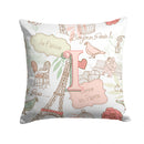 Letter I Love in Paris Pink Canvas Throw Pillow - 14x14 Decorative Pillow β Art for Your Home & Patio CJ2002-IPW1414 Letter I Love in Paris Pink Canvas Throw Pillow - 14x14 Decorative Pillow β Art for Your Home & Patio CJ2002-IPW1414