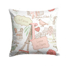 Letter J Love in Paris Pink Canvas Throw Pillow - 14x14 Decorative Pillow β Art for Your Home & Patio CJ2002-JPW1414 Letter J Love in Paris Pink Canvas Throw Pillow - 14x14 Decorative Pillow β Art for Your Home & Patio CJ2002-JPW1414
