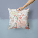 Letter X Love in Paris Pink Canvas Throw Pillow - 14x14 Decorative Pillow β Art for Your Home & Patio CJ2002-XPW1414 Letter X Love in Paris Pink Canvas Throw Pillow - 14x14 Decorative Pillow β Art for Your Home & Patio CJ2002-XPW1414