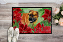 Boerboel Mastiff Poinsettas Doormat - 24x36 Decorative Floor Mat β Indoor/Outdoor Rug with Artistic Flair CK1295JMAT Boerboel Mastiff Poinsettas Doormat - 24x36 Decorative Floor Mat β Indoor/Outdoor Rug with Artistic Flair CK1295JMAT