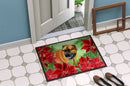 Boerboel Mastiff Poinsettas Doormat - 18x27 Decorative Floor Mat β Indoor/Outdoor Rug with Artistic Flair CK1295MAT Boerboel Mastiff Poinsettas Doormat - 18x27 Decorative Floor Mat β Indoor/Outdoor Rug with Artistic Flair CK1295MAT