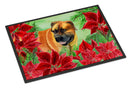 Boerboel Mastiff Poinsettas Doormat - 18x27 Decorative Floor Mat β Indoor/Outdoor Rug with Artistic Flair CK1295MAT Boerboel Mastiff Poinsettas Doormat - 18x27 Decorative Floor Mat β Indoor/Outdoor Rug with Artistic Flair CK1295MAT