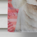 Bichon Frise Love Flag Canvas House Size CK1395CHF Bichon Frise Love Flag Canvas House Size CK1395CHF