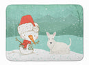 Wheaten Scottish Terrier Snowman Christmas Machine Washable Memory Foam Mat CK2069RUG Wheaten Scottish Terrier Snowman Christmas Machine Washable Memory Foam Mat CK2069RUG