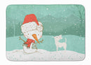 White Chihuahua Snowman Christmas Machine Washable Memory Foam Mat CK2082RUG White Chihuahua Snowman Christmas Machine Washable Memory Foam Mat CK2082RUG