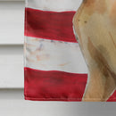 Abyssinian American Flag Flag Canvas House Size CK3027CHF Abyssinian American Flag Flag Canvas House Size CK3027CHF