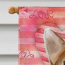 Abyssinian Cat Love Flag Canvas House Size CK3042CHF Abyssinian Cat Love Flag Canvas House Size CK3042CHF
