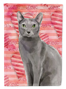 Blue Russian Cat Love Garden Flag - Outdoor Decorative Yard Flag CK3046GF Blue Russian Cat Love Garden Flag - Outdoor Decorative Yard Flag CK3046GF