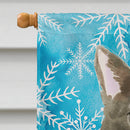 Bombay Winter Snowflake Flag Canvas House Size CK3107CHF Bombay Winter Snowflake Flag Canvas House Size CK3107CHF