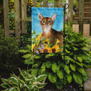 Abyssinian in Sunflowers Garden Flag - Outdoor Decorative Yard Flag CK3147GF Abyssinian in Sunflowers Garden Flag - Outdoor Decorative Yard Flag CK3147GF